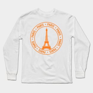 Paris Passport Stamp Long Sleeve T-Shirt